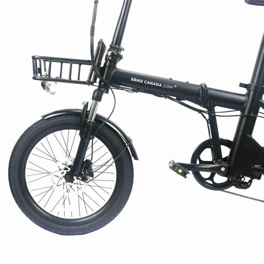 Ebike Canada – 20″ Folding Bike in Matt Black