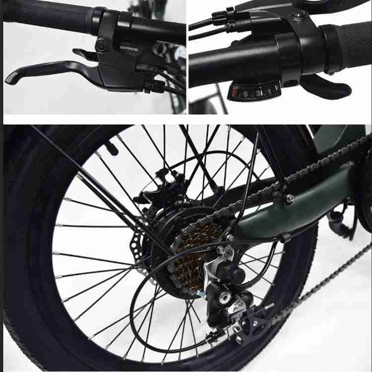 Ebike Canada – 20″ Folding Bike in Matt Black