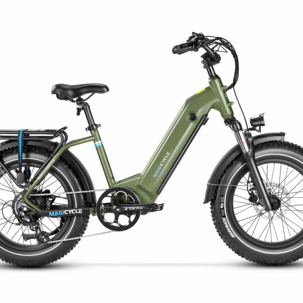 Magicycle Ocelot Pro Step Thru Fat Tire Electric Bike green 1 1