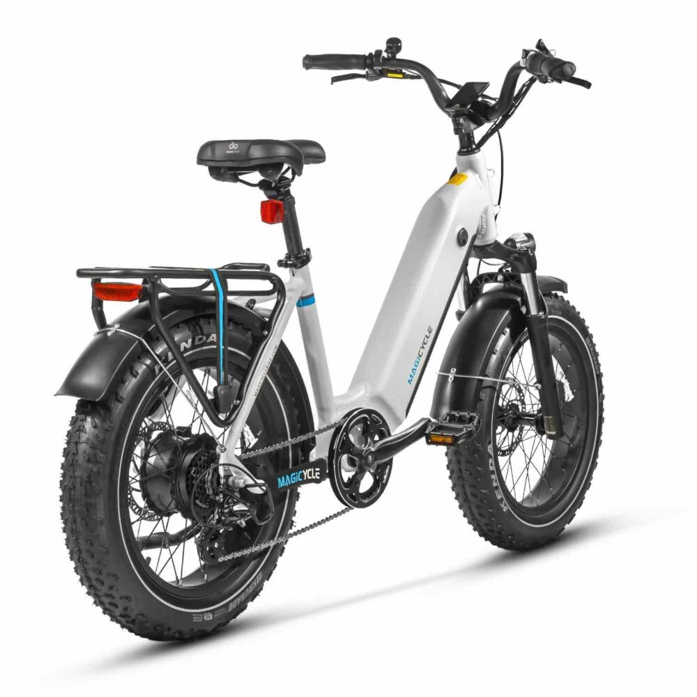 Magicycle Ocelot Pro Step Thru Fat Tire Electric Bike pearl white 7